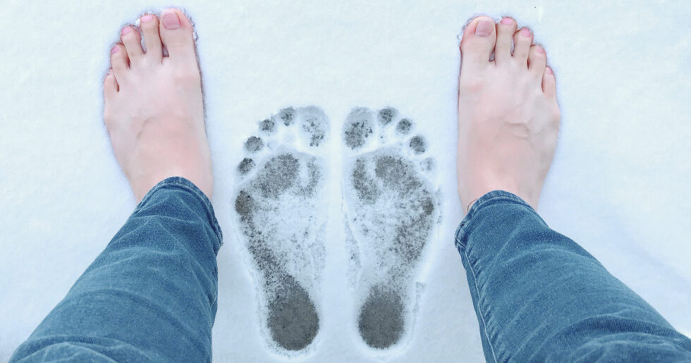 2. "Frosty Toes" Winter Pedicure Design - wide 2